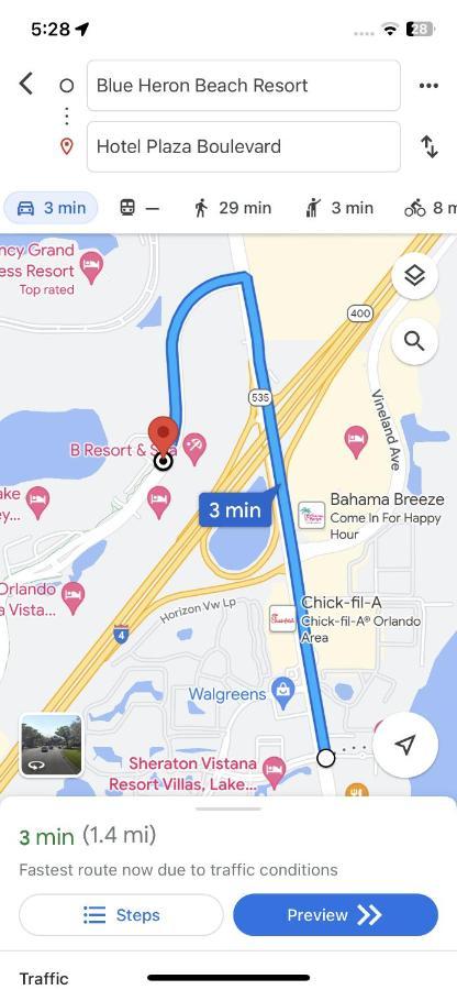 Disney Just 1 And A Quarter Mile Away, Blue Heron 1 Room 2 Bath,Amenities,6 Guests, Walk To Restaurants, No Fees At Check In أورلاندو المظهر الخارجي الصورة